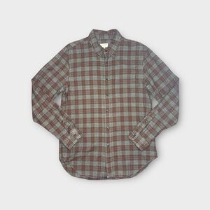 Club Monaco Plaid Flannel Slim Fit Button Down Shirt